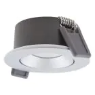 Ledvance Spot LED Air Adjust Aluminium Argent 4W 320lm 36D - 930 Blanc Chaud | Diamètre 68mm - IP23 - Meilleur rendu des couleurs - Dimmable