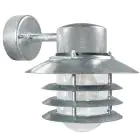 Nordlux Vejers Applique Murale Acier Galvanisé et Verre Gris | IP54 - Convient pour E27